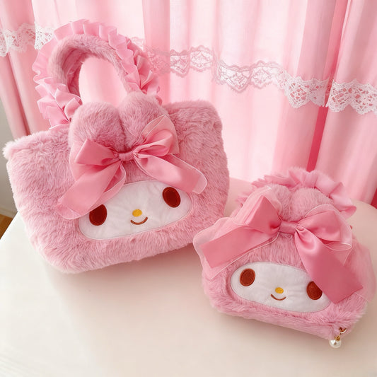 My Melody Fluffy Hand Bag